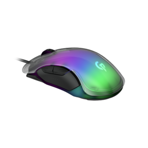 Porodo Gaming RGB 8D Crystal Shell Mouse 12800 DPI