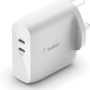 Belkin Dual USB-C GaN Wall Charger 63W - White