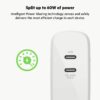 Belkin Dual USB-C GaN Wall Charger 63W - White