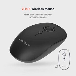 Porodo 2 in 1 Wireless Bluetooth Mouse