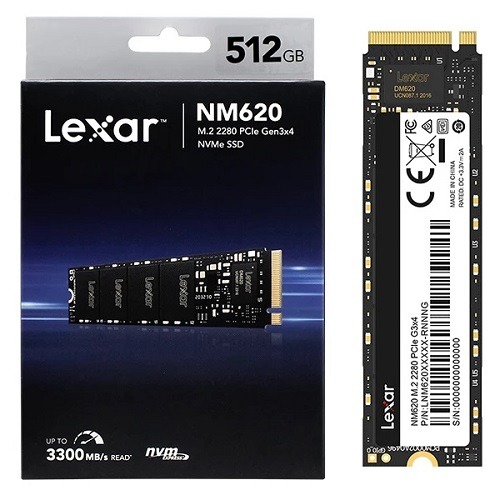 Lexar NM620 512GB SSD PCIe X4 NVMe 2280 (INTERNAL