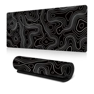 Abstract Line Texture Game Mouse Pad Keyboard Pad,Size: 80 X 30cm