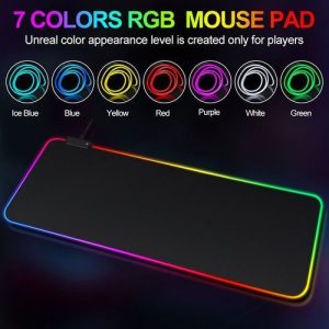 LED Lighted Keyboard Pad Gaming Colorful Lighted Table Mat