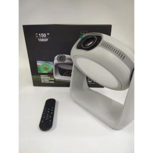 Rechargeable K1 Projector with Built in Battery 4K Smart Home Office Projector – Wireless Presentation, 1080P, Auto Keystone Correction – 1080P WiFi 6 & Bluetooth 5.0