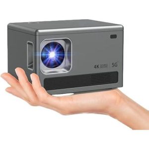 Mini Projector 4K Support, Mini Portable Projector 5G Wifi 6 Bluetooth 5.0 Android 11, Beamer Projector 1080P Full HD 8000 Lumens