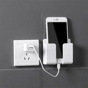 Wall Mounted Phone Charging Organizer/Remote Control Holder