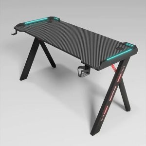 Modern R Shaped RGB Led Lights Gaming Table 1.2METRE