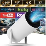 HY300Pro Mini Projector With Bluetooth, 4K 1080P, 16gb ROM,supports HDMI