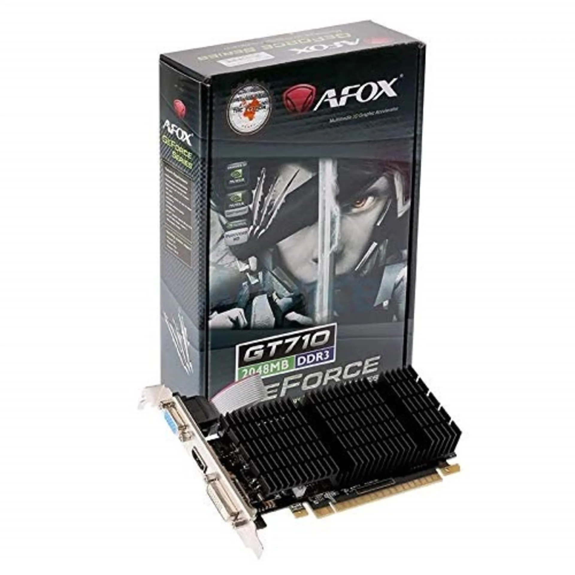 Afox Geforce 2048mb Gt710 2GB 64bit Ddr3 Low Profile Pci-e Graphics Card