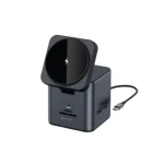 Green Lion 9 In 1 Hub Docking Station - Black Wireless Charging - 15w Pd - 100w Max