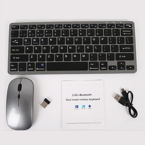 MIDIA 10inch BT Rechargeable Mini Keyboard Mouse Combo (2.4G/Bluetooth5.0/3.0) - Image 5