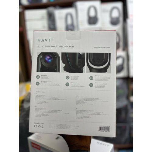 Standard Havit PJ220 Pro Smart Projector - Android TV 13.0, 1920x1080 Resolution, Auto Focus - Image 2