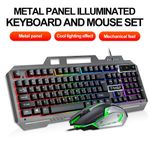T-WOLF TF600 Backlit Wired 104-Key Gaming Keyboard with Wired Mouse for Gaming Working - Image 3