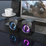 Classy SPK-054 2.0 USB Small Speaker with warm RGB LED lights For PC Laptop