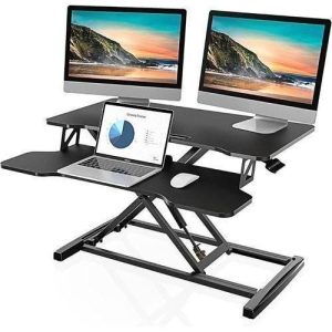Desk Converter Height Adjustable Sit To Stand Riser