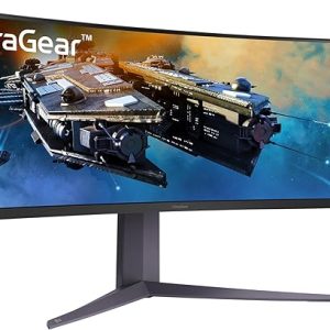 LG 45GR75DC-B 45-inch UltraGear™ QHD 1440P 1ms 200Hz Curved Gaming Monitor with USB Type-C™
