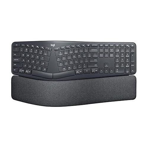 Logitech ERGO K860 Wireless Ergonomic Keyboard - Split Keyboard, Wrist Rest, Natural Typing