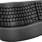 Logitech Wave Keys Wireless Ergonomic Keyboard — Cushioned Palm Rest, Easy-Switch, Bluetooth, Logi Bolt Receiver, Compatible