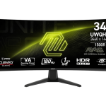 MSI – MAG 346CQ 34-inch UWQHD 180Hz Curved Gaming Monitor