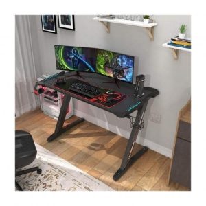 Modern Z Shaped RGB Led Lights Gaming Table 1.2Mtr