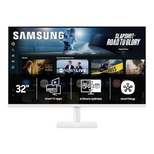 Samsung LS32FM703UNXZA 32-inch 4K Smart Monitor M7 M70F Samsung Vision AI – White