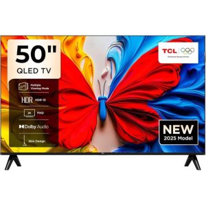TCL 65" Inches QLED Google Smart TV - Black + 1 Year Warranty 65P7K
