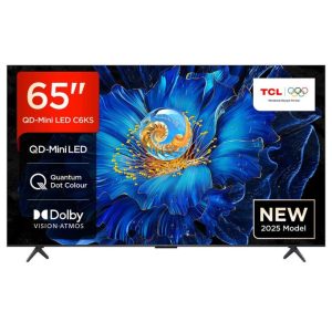 TCL 65 inch Class QD-Mini LED 4K Ultra HD HDR Smart Google TV with Google Voice Assistant -65C6KS