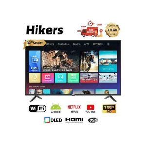 Hikers 32 Inch Frameless Android Smart HD LED TV IC-HK32DFDTV-R