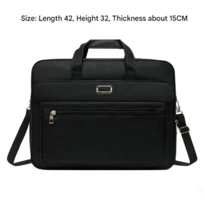 Oxford Cloth Large Capacity Laptop Bag - 42x32x15cm