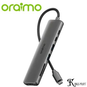 Oraimo Power-Trans USB-C Hub 4K HD Display 5Gbps 7-in-1 Multi-Functional Laptop Adapter Docking-Station OUH-511
