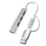 Type C To USB 3.0 Hub 4 Ports 4-in-1 Docking Station Ultra