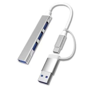 Type C To USB 3.0 Hub 4 Ports 4-in-1 Docking Station Ultra