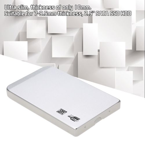 6Gbps Aluminum 2TB 2.5" SATA SSD HDD Hard Disk Drive Box