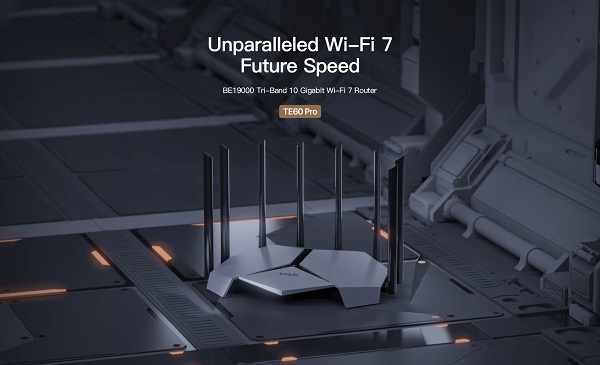 Tenda TE60 Pro BE19000 Tri-Band 10 Gigabit Wi-Fi 7 Router